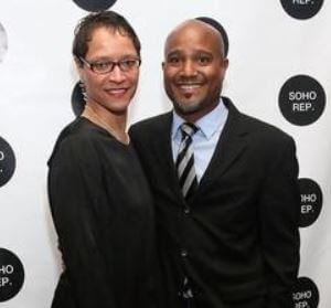 Leah C. Gardiner with her husband, Seth Gilliam